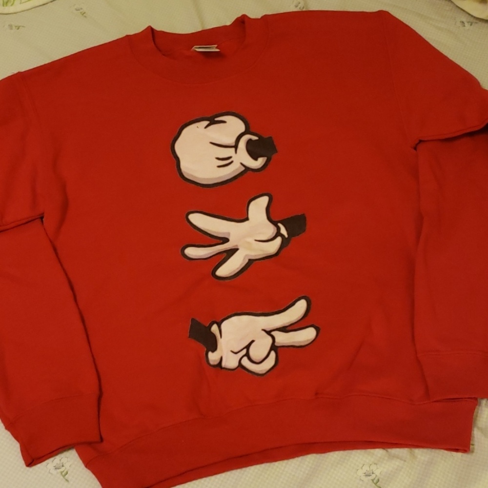 Unisex S rock paper scissors crewneck